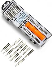 15PCS Screwdriver Tool Kit – Chrome Vanadium Steel Precision Flat, Philips & Torx Screwdrivers for DIY, Electricians, Mechanics & Home Repairs – Comfortable Non-Slip Handles, Reliable Hand Tool Set