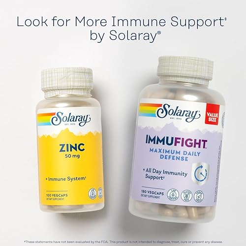 Miniatura 6 de SOLARAY Reacta-C con 500 mg de vitamina C, 200 mg de concentrado de bioflavonoide, vitaminas de defensa del sistema inmunológico, suplemento