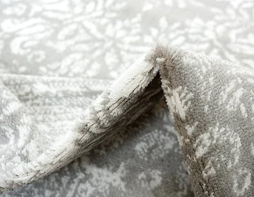 Miniatura 22 de Unique Loom - Tapete rectangular de 9 x 12 pies, estilo clásico y tradicional, colección Sofía, modelo 3138656, color beige., Polipropileno, Gris