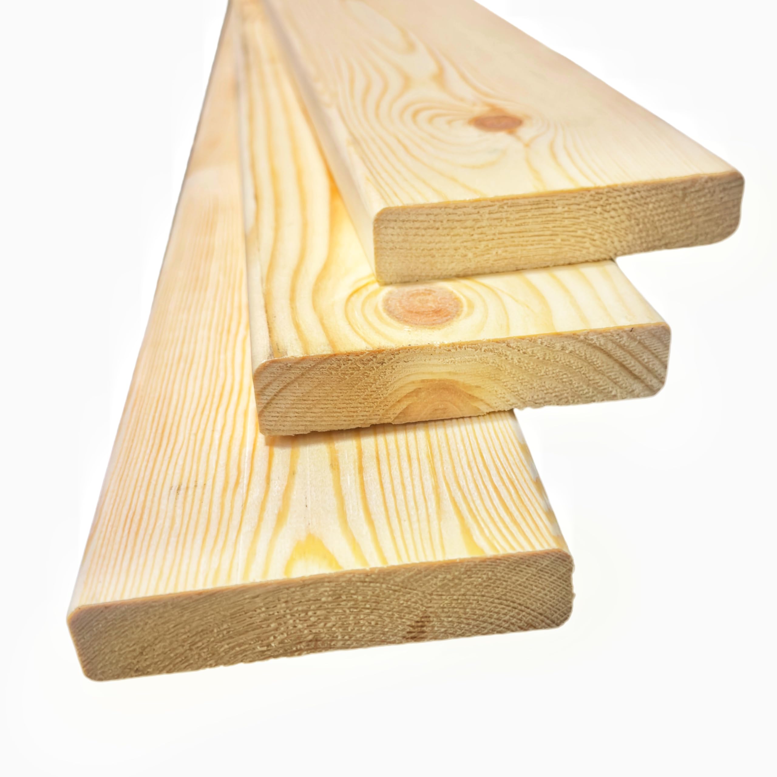 Planed Pine Timber Board 20mm x 95mm (Approx. 3/4" x 4") – Rounded Corners – Untreated Softwood – Fence Rails, Garden Projects & DIY Batten – 600mm–1900mm Lengths (20, 1900mm)
