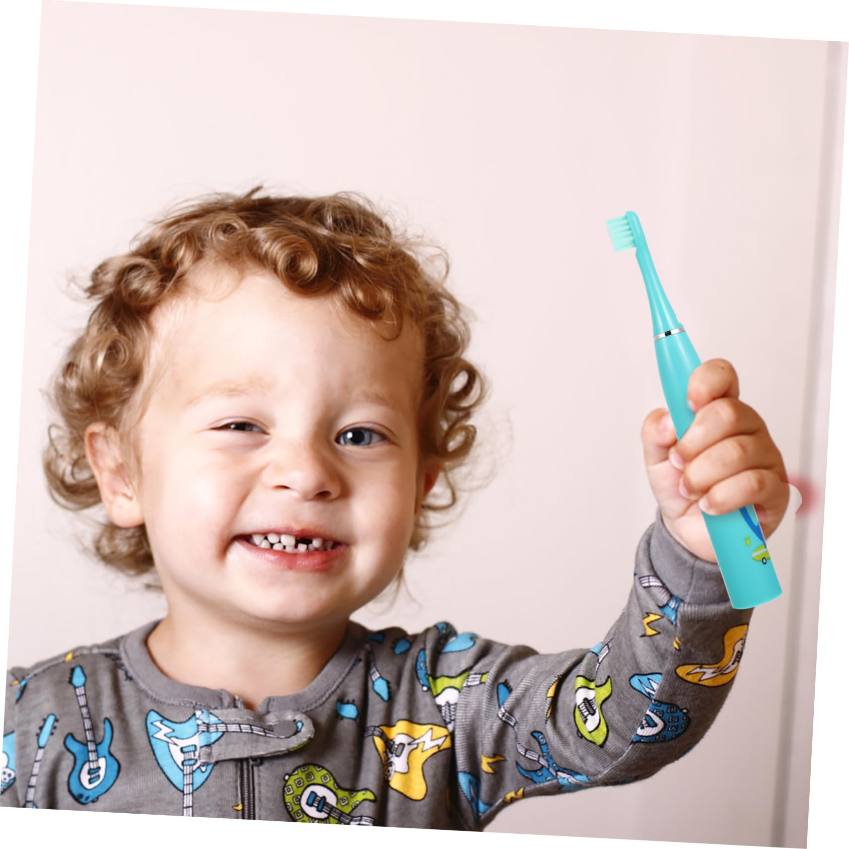 Beaupretty 3juegos Cepillo De Dientes Eléctrico Portátil Infantil Diseño De Dibujos Animados Cepillo De Dientes y Recargable