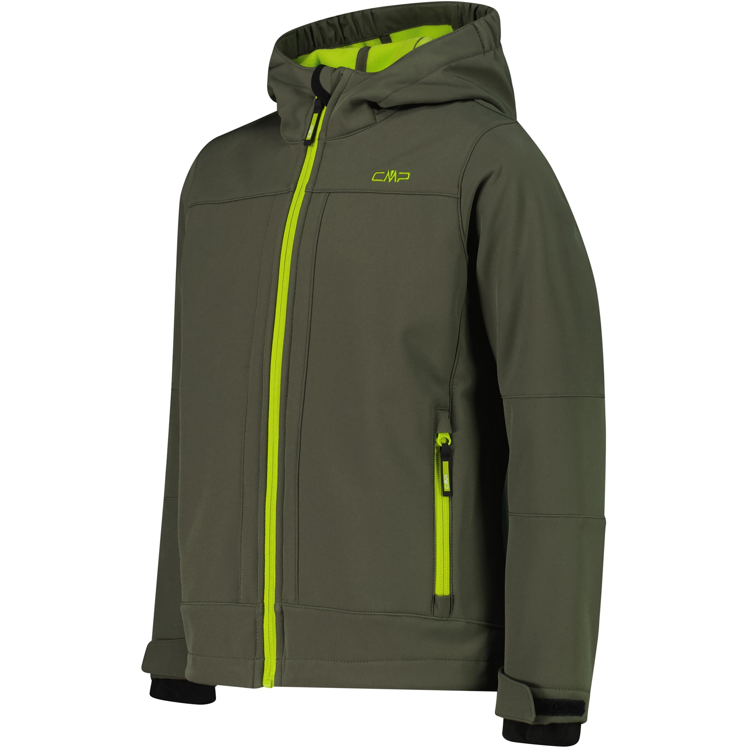 CMP Kinder Softshell Hoodie Jacke, oil green, 152