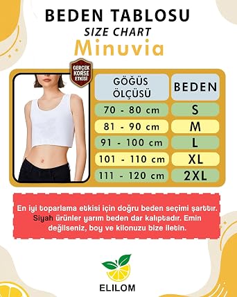Breast Hiding Corset Binder Collector Flat Silhouette For Unisex Gynecomastia and Tomboy - Elilom