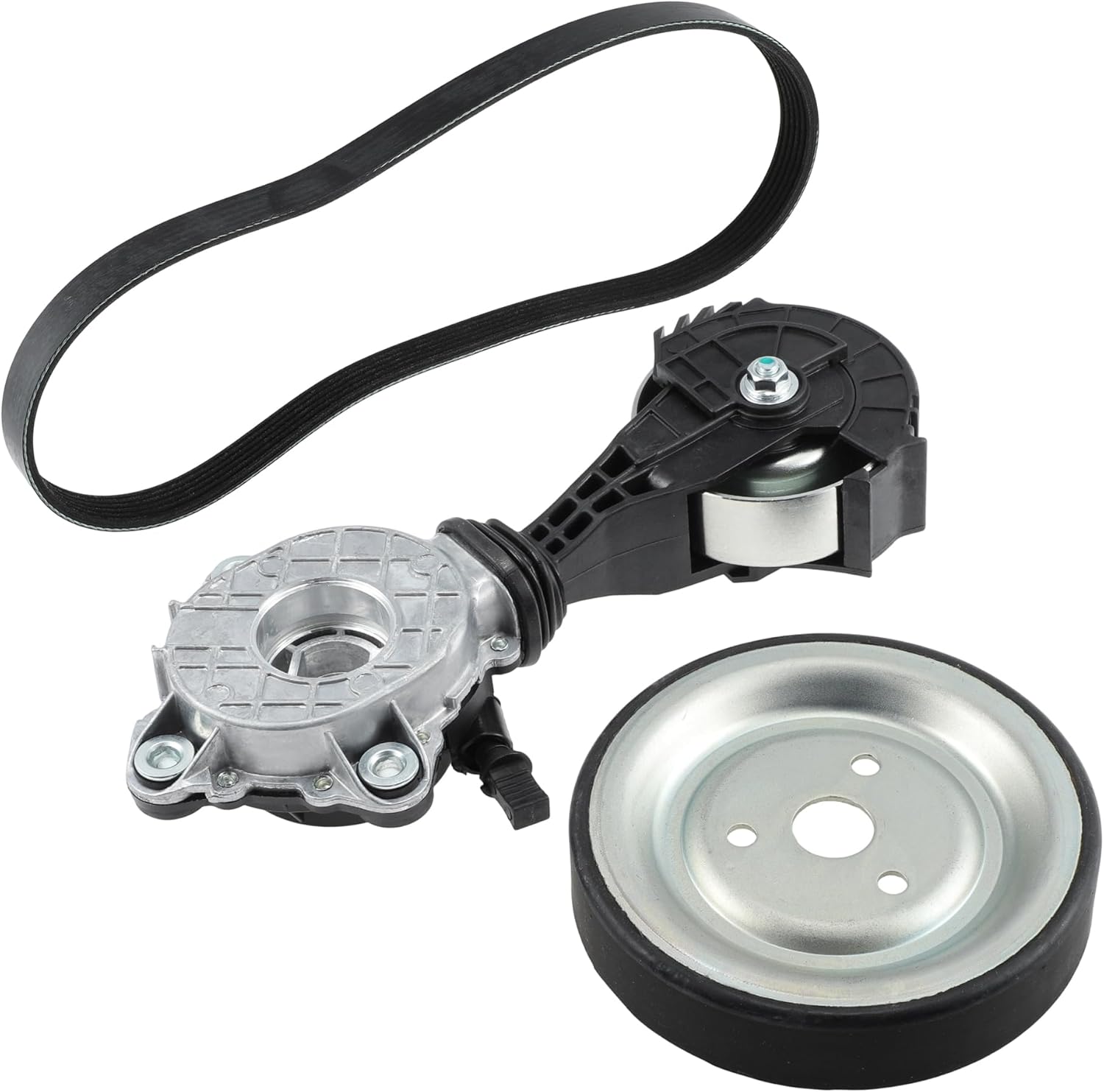 Serpentine Belt Drive Tensioner with Water Pump Pulley Kit for Mini Cooper Cooper Paceman Countryman 11287598833 Drive Belt Tensioner Assembly 1060352 11517545958