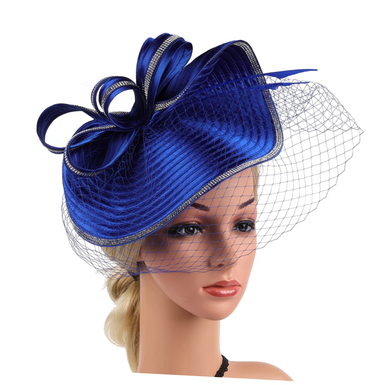 2pezzi Fascinator Hat Headband Elegante Cappello per Cocktail e Tea Party Accessorio Chic per Donne Adatto Cerimonie Eventi e Occasioni Speciali Sfumato Comfort Assicurato