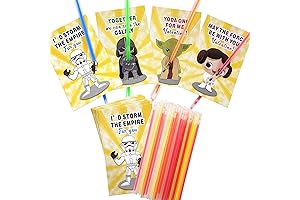 Valentine's Day Cards for Kids School Star Wars Glow Sticks Valentines