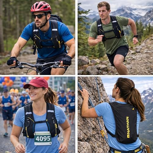 Miniatura 5 de Nathan Running Hydration Vest – Lightweight Running Vest for Men & Women – Adjustable Backpack for Marathons – Reflective Hydration Backpack – OSFM