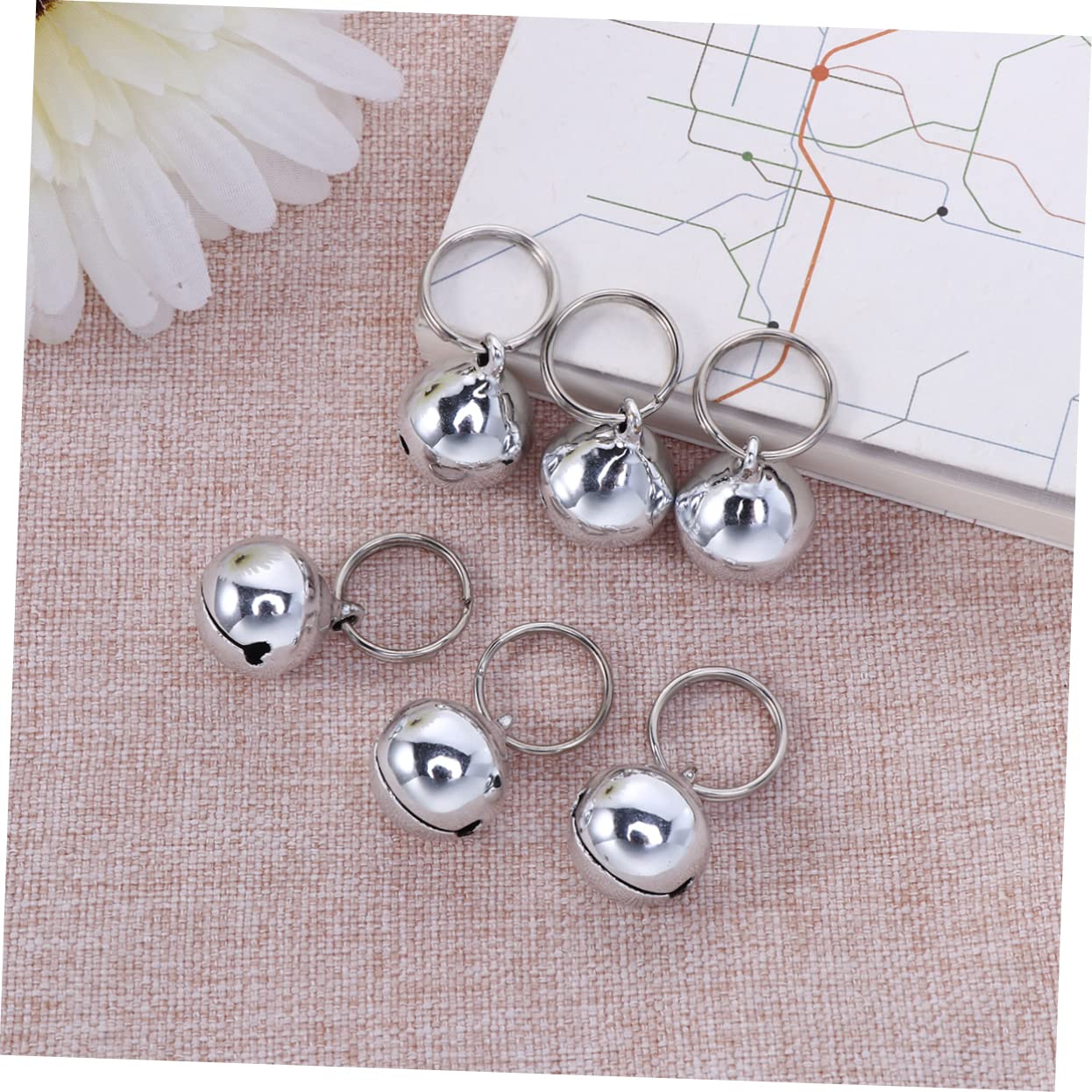 FONDOTIN Cartoon Style Pumpkin Pet Bells 16mm Metal Dog Cat Accessories Safe Buckle Design