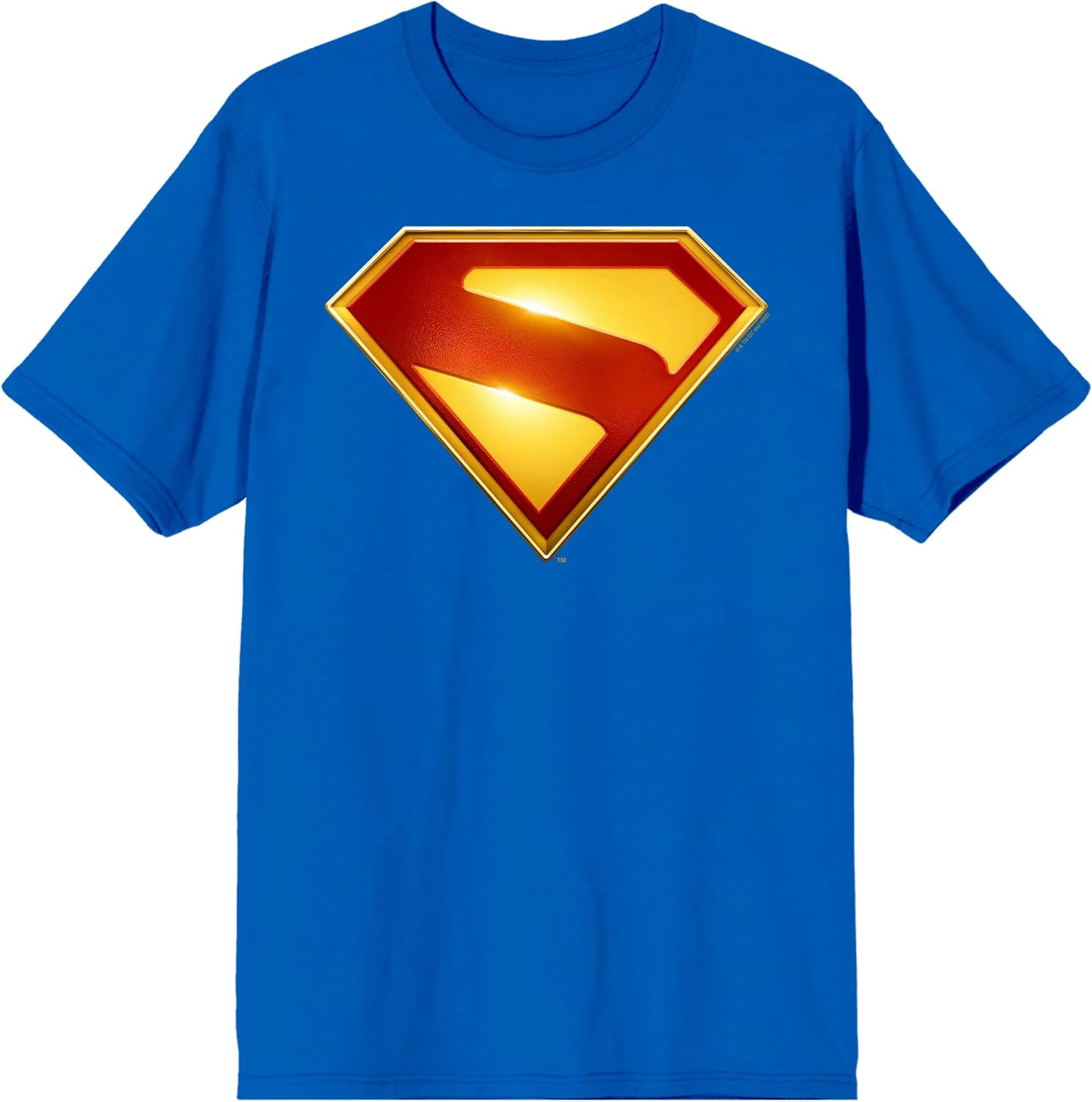 Bioworld Superman Logo Adult Crew Neck Short Sleeve T-Shirt