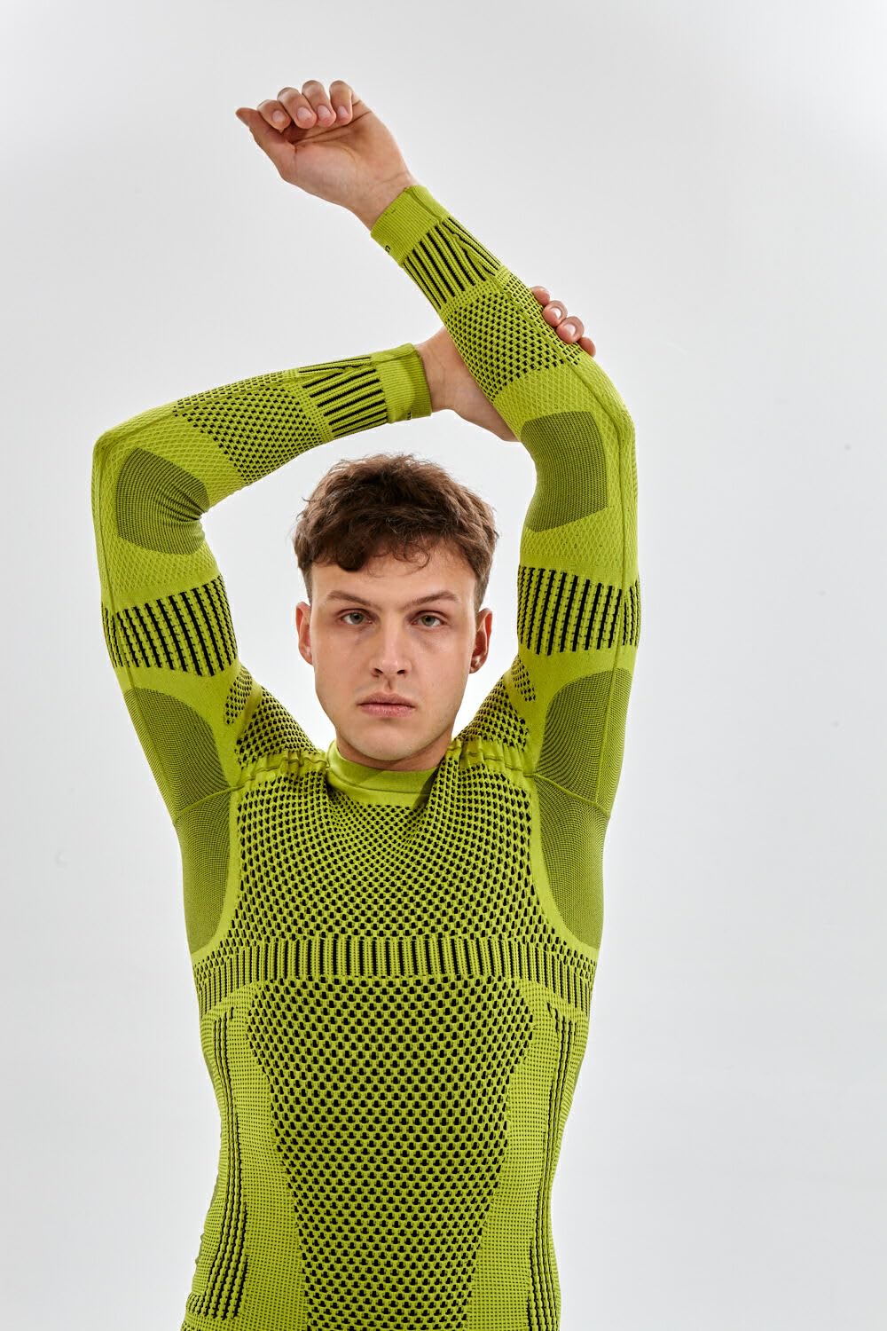 Funktionelle Sportbekleidung Herren Langarm Leichtes Kompressionsshirt