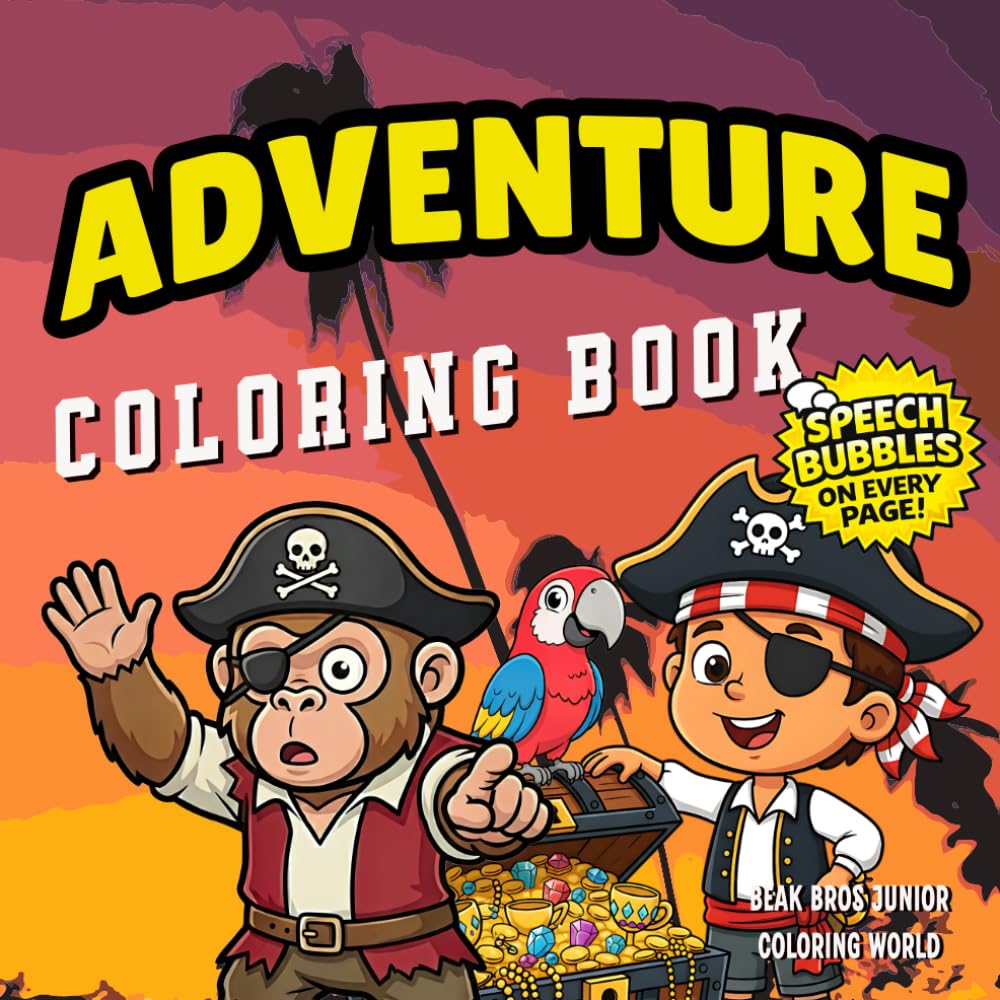 Beak Bros Junior Adventure Coloring Book: Fun and Creative Coloring Pages for Kids Ages 3–8 | Imagination, Storytelling & Exploration Activity Book (Beak Bros Junior Coloring World)