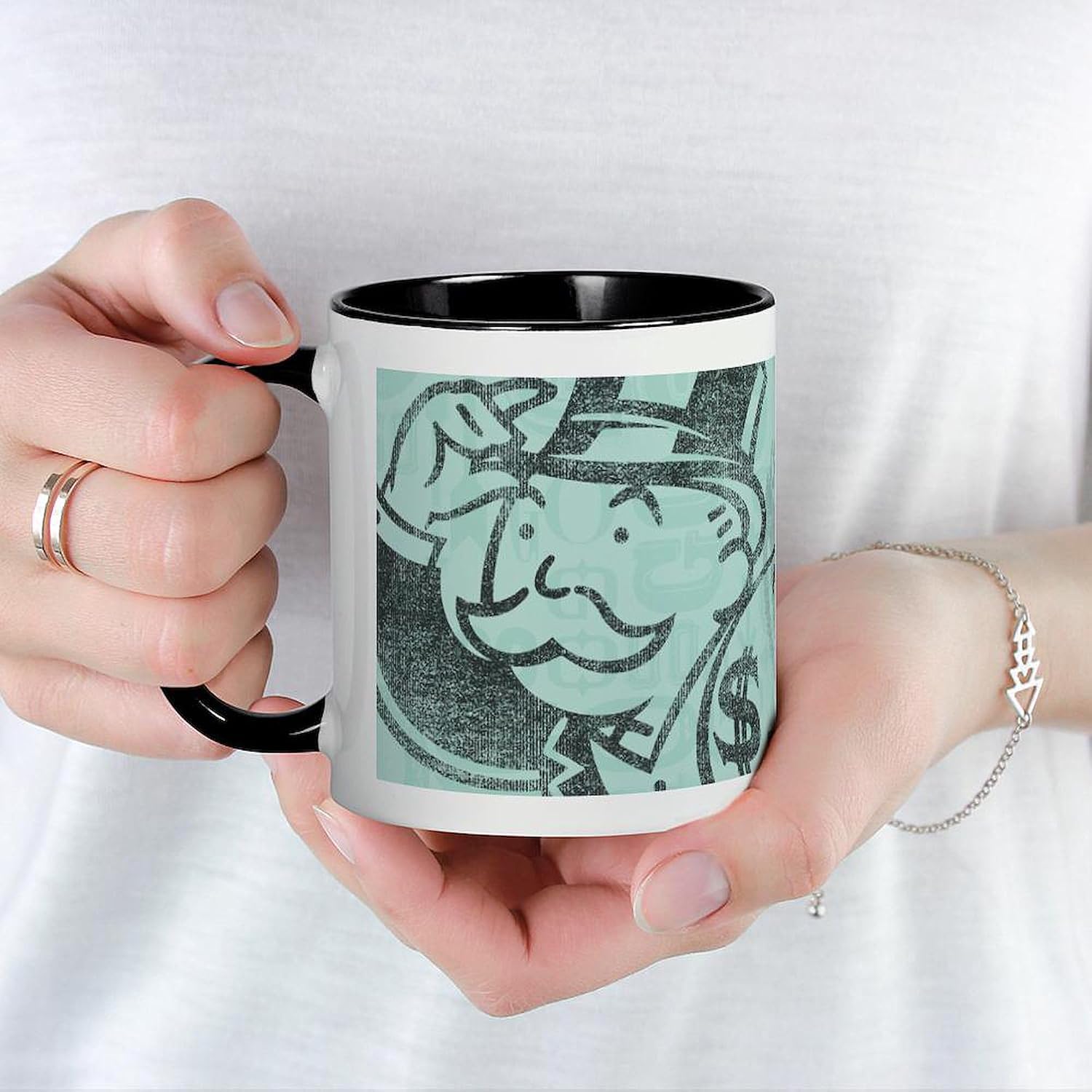CafePress Monopoly Moneybags Mugs 11 oz (325 ml) Ceramic Coffee Mug