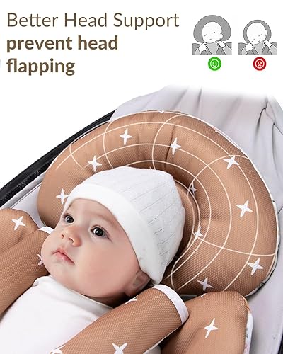 Miniatura 3 de Inserto de asiento de coche para bebé compatible con columpio Mamaroo y columpio Graco y asiento de coche para bebé, inserto para recién nacidos con