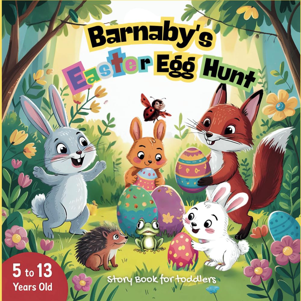 Barnaby's Easter egg hunt, Story Book for toddlers 5 to 13 years old.: A Toddler's Springtime Discovery, with a picture Book Adventure for Little Ones (Easy Words for Easter Fun)