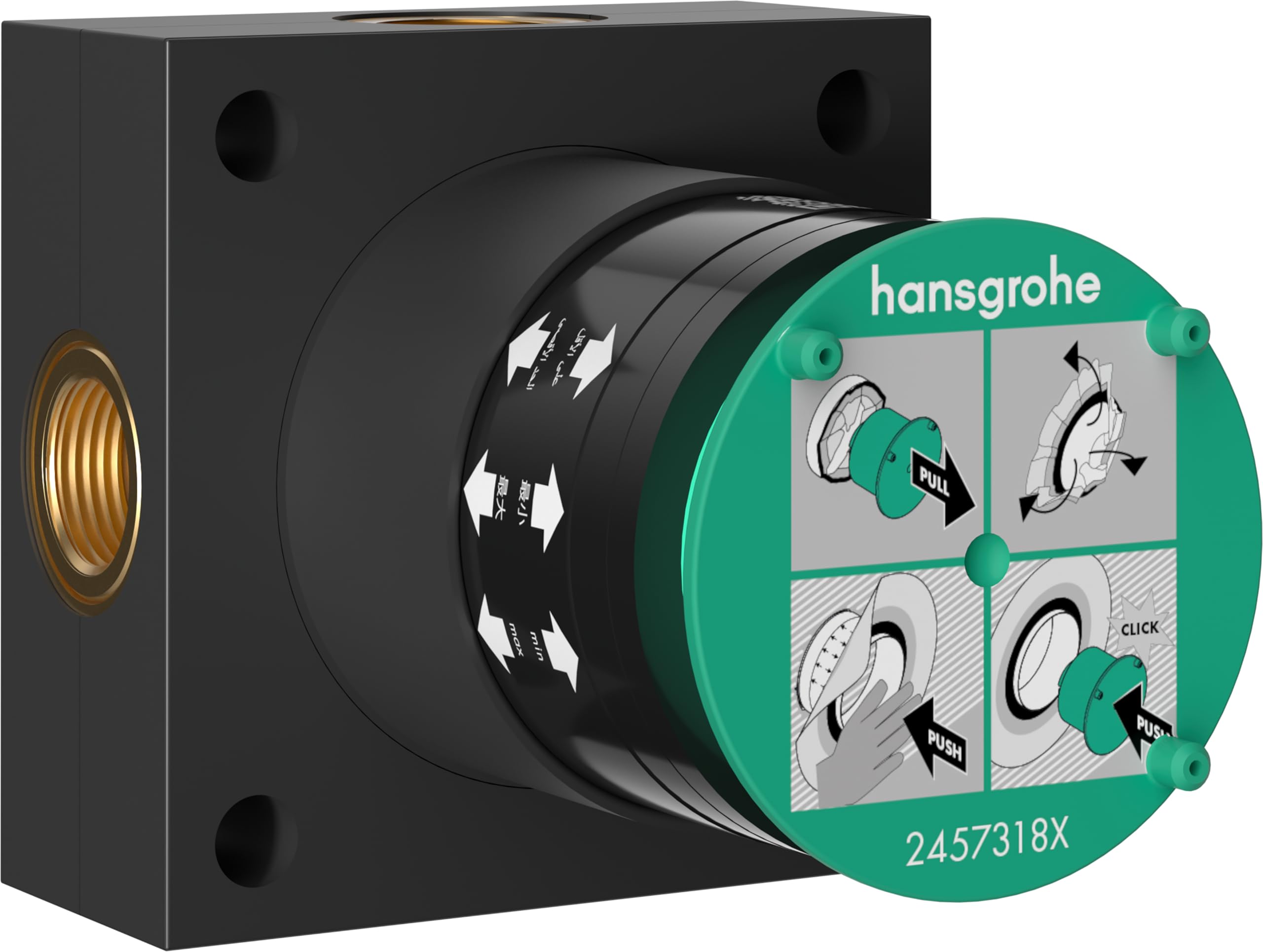 Corps de base hansgrohe 2 jets pour douchette avec technologie d'encastrement Raindance Alive