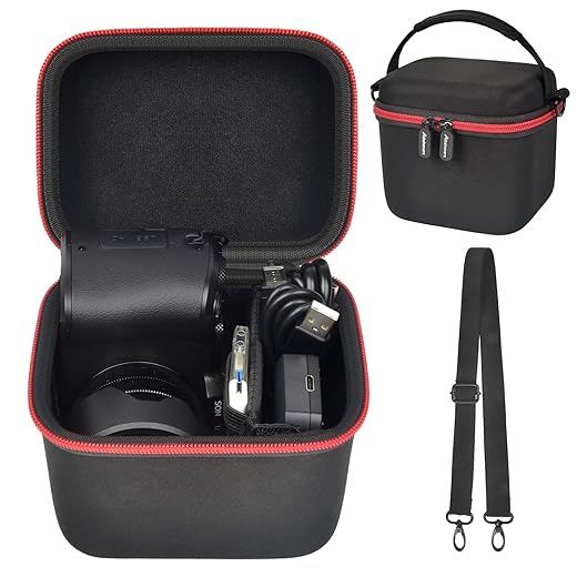 Camera Case for 2025 Upgraded 8K Digital Camera, Vertical Autofocus Vlogging Camera Storage Compatible with Duluvulu/ for XNSIAKXA/ for LIYTIFOR 88MP Cameras & Accessories with Shoulder Strap-Bag Only