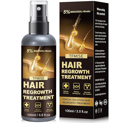 Minoxidil Spray - 5% de minoxidil para hombres, productos de minoxidil para mujeres para el crecimiento del cabello, dispositivos de crecimiento del