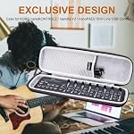 LTGEM Cas compatible avec KORG nanoKONTROL2/nanoKEY2/nanoPAD2/nanoSERIES2 Ligne mince USB Commande Surface/Clavier/Padeaux MIDI, Sac de rangement de voyage de bureau - Noir+gris(cas seulement)