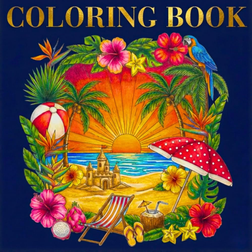 Stunning & Relaxing Coloring Book with Various Beautiful Pictures to Color for Stress Relief and Creativity