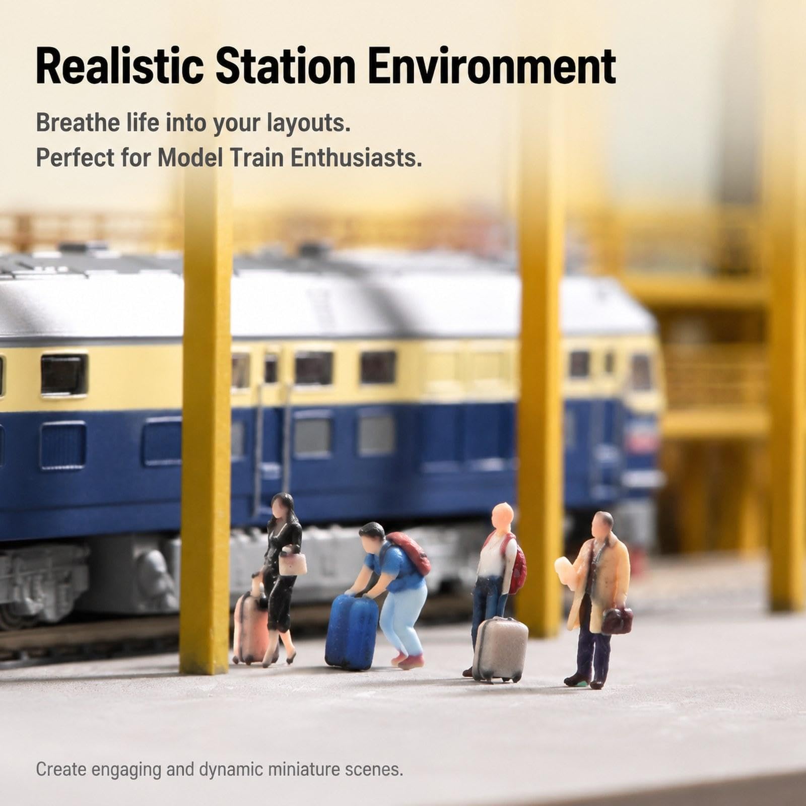 Confezione da 4 Miniature di Passeggeri, Kit di Modellismo, Idea Regalo per Progetti Fai da Te, Modellino di