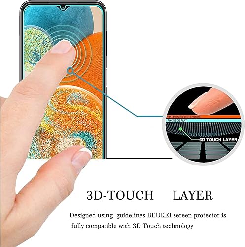 Miniatura 3 de (3 Pack) Compatible for Xiaomi Redmi K40 Pro Screen Protector Tempered Glass Hardness 9H High definition Anti Scratch H-G147