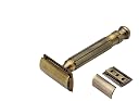 Pearl Shaving Double Edge Safety Razor L-55 (CC+ OC (Antique Brass) Eid Gift Option gallery image