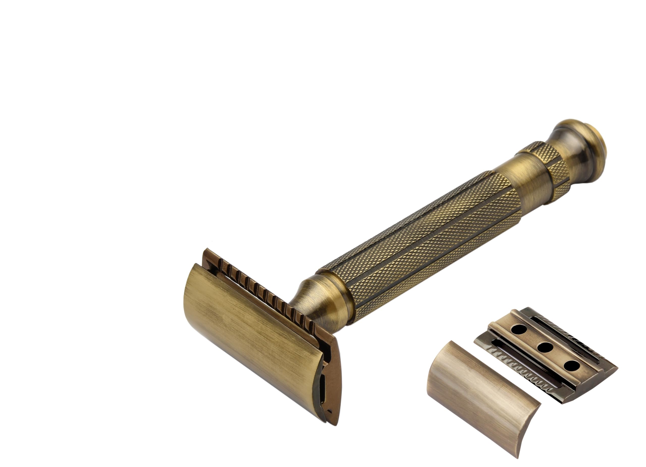 Pearl Shaving Double Edge Safety Razor L-55 (CC+ OC (Antique Brass) Eid Gift Option