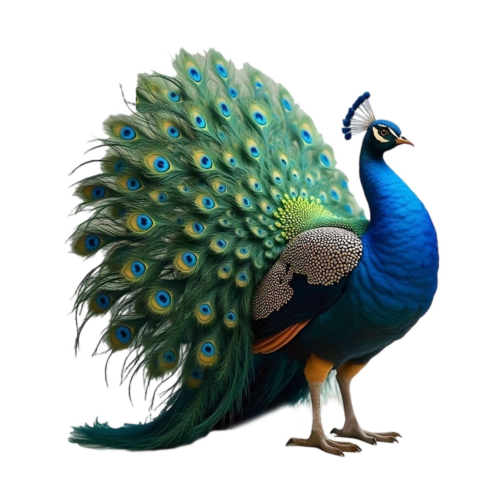 Obotsnoi Peacocks Statues Figurines Animal Figurines Sculptures Centerpieces Decorative Ornaments for Home Acrylic Peacocks