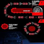1:16 Échelle RC Voiture à tambour, 2,4 GHz 4WD Rétroactivité M30 Modèle, 30KM/H Haute vitesse RTR Voiture de course avec lumières led, 4 Roues de drifting, 2 Batteries Racing Sport Toy Cars pour adultes Cadeau pour adolescents
