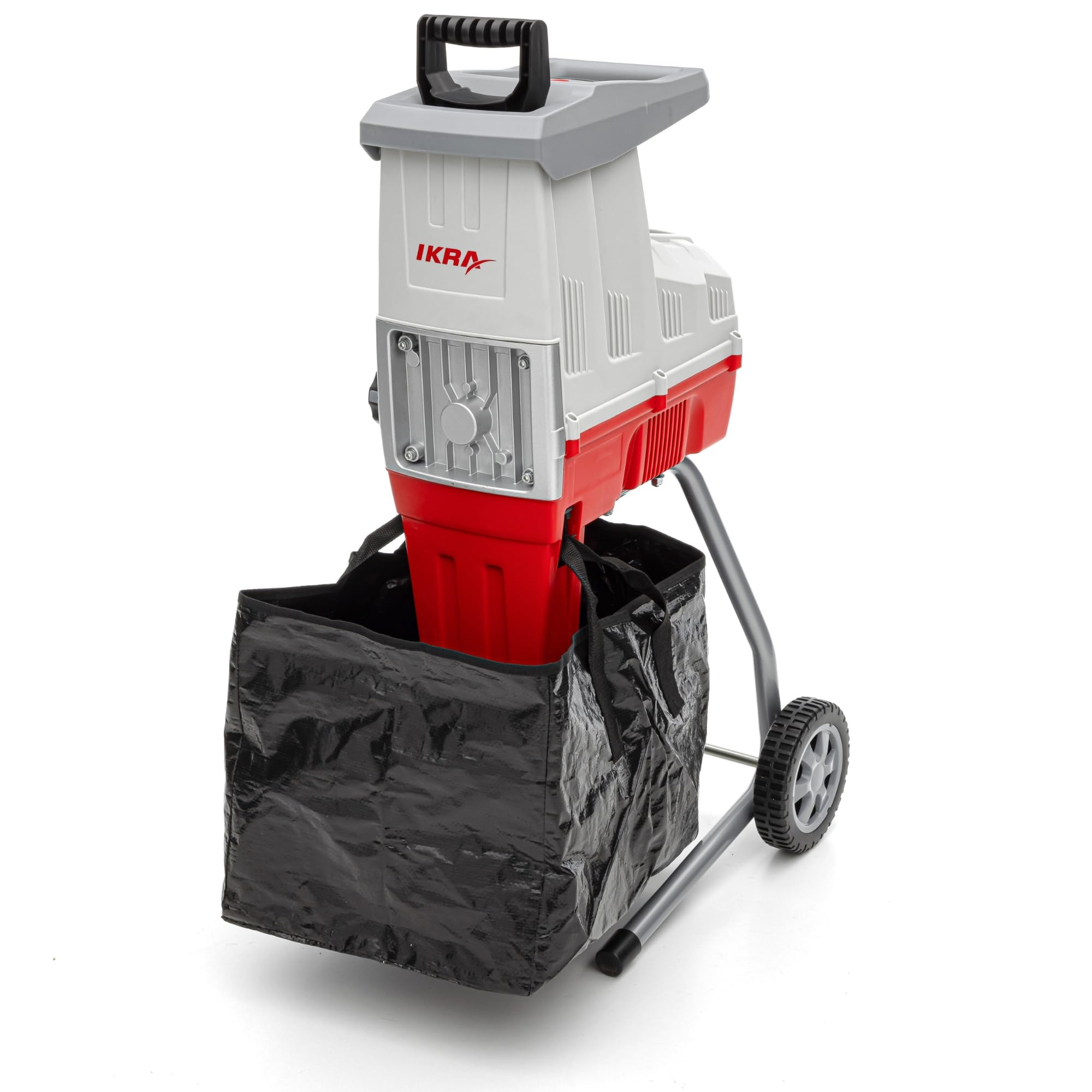 Trituratore Elettrico IKRA ILH 3000 S - 3000W, Diametro Rami Fino A 44mm, Sacco Raccolta 45 Litri, Silenzioso E Sicuro