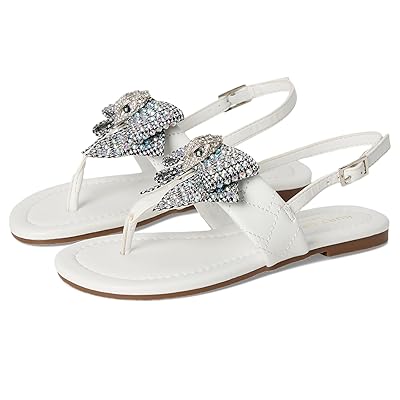 Kurt Geiger London Kids Mini Kensington T Bar Sandal (Little Kids/Big Kids) Girls Shoes White