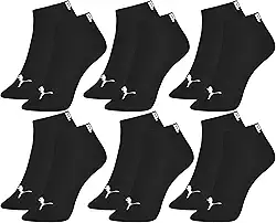 Kit 6 Pares Meia Puma Cano Curto Soquete Academia Everyday Esportiva Masculino Adulto Original