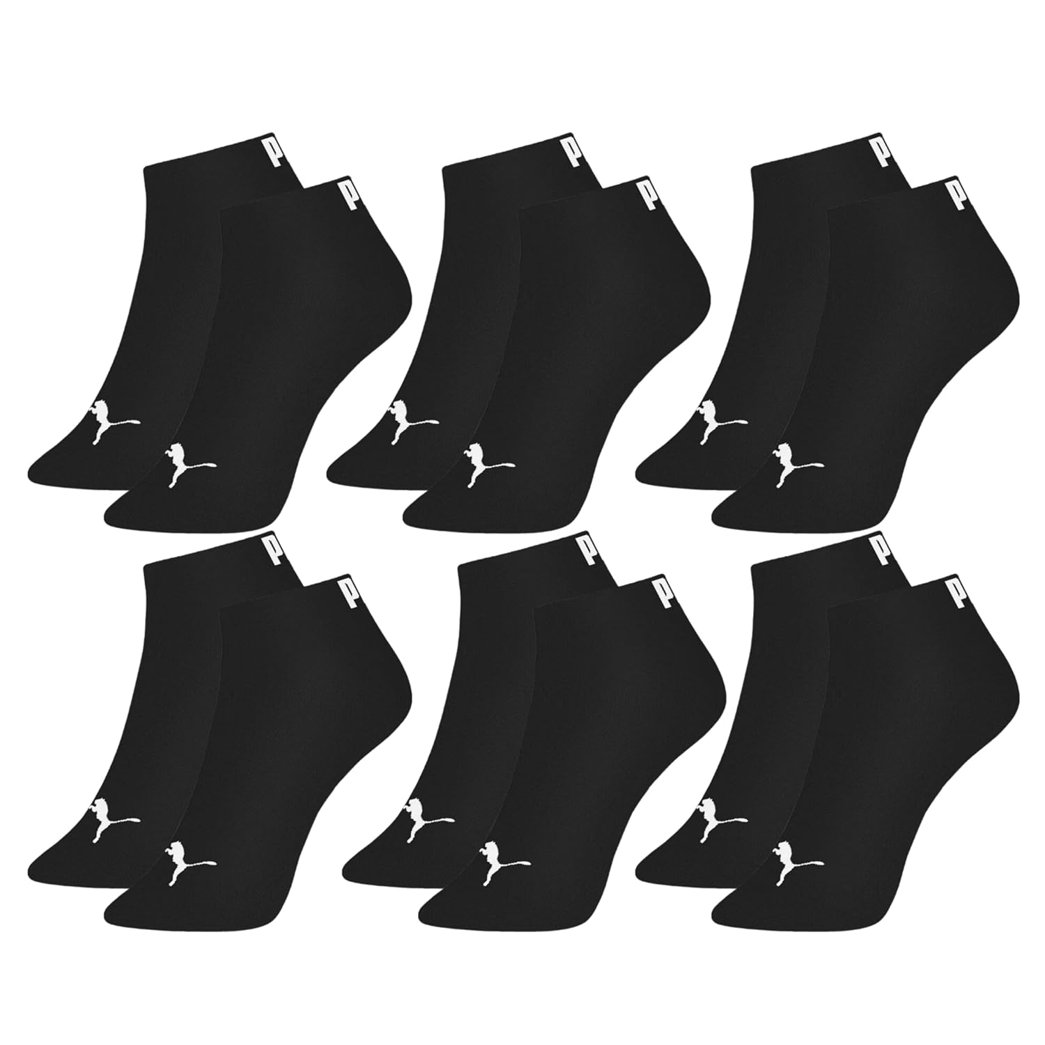 Kit 6 Pares Meia Puma Cano Curto Soquete Academia Everyday Esportiva Masculino Adulto Original