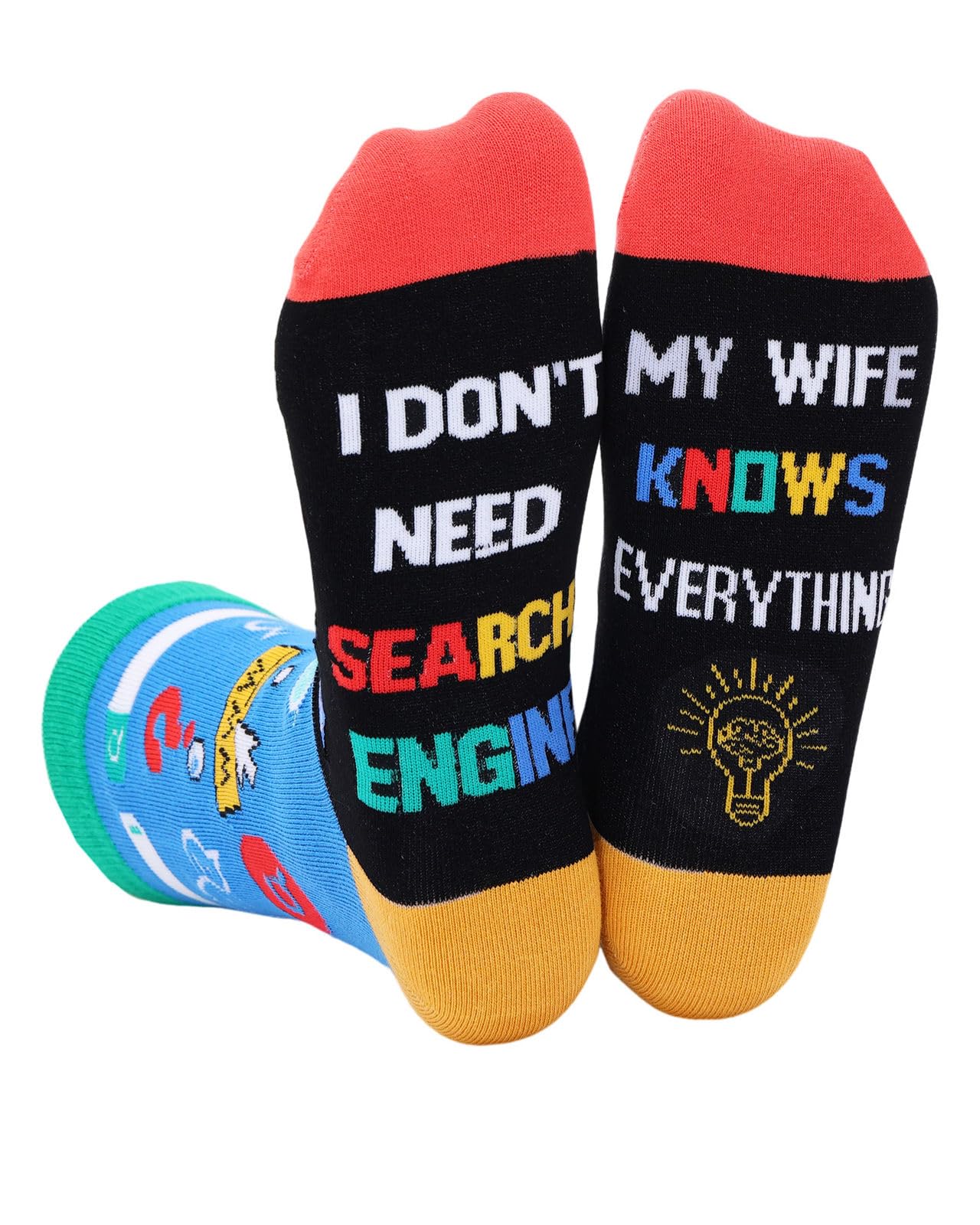 IRISGOD Funny Nerd Socks | Cool Stocking Stuffers | Holiday Gifts For Men and Women
