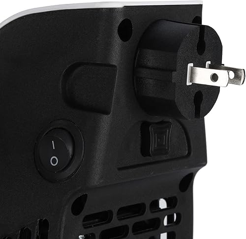 Miniatura 7 de Calentador eléctrico portátil Space Alpha  Calentador pequeño de 500 W con termostato, temporizador, pantalla LED, calentamiento rápido,