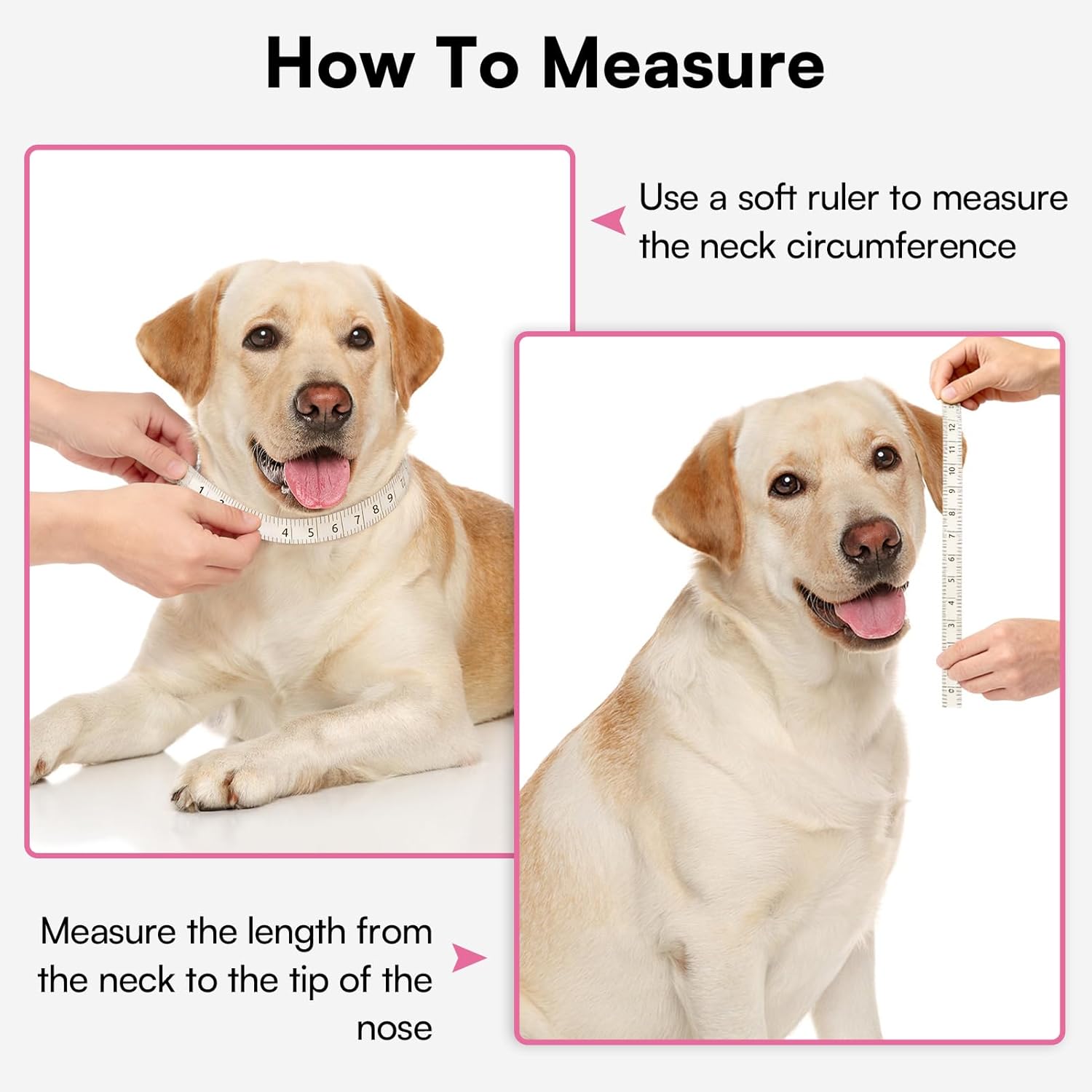 Queenmore Soft Dog Cone Collar,Comfortable Dog Cones for Medium Dogs/Cats to Stop Licking After Surgery,Comfy Cone for Dogs, Neuter Recovery Ecollars of Shame Alternatives,Pink,M