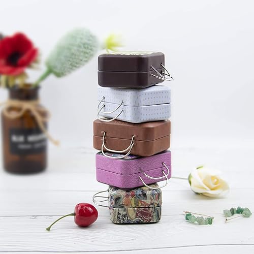 Vista 5 de Framendino, Mini maletas cajas de dibujos animados placa de lata caja de regalo caja de caramelo Rectangular Cion contenedor para fiesta boda