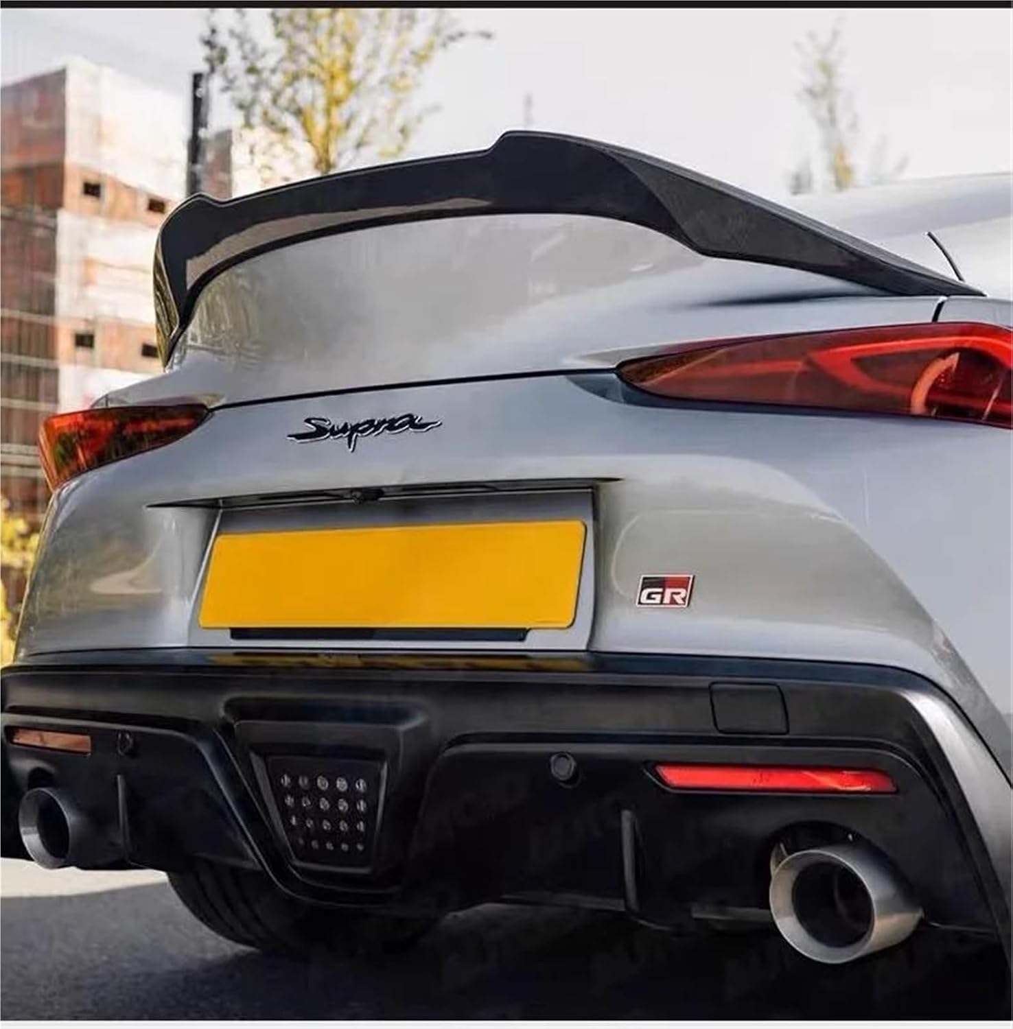 用 スープラ A90 MK5 2019-2021 リアルカーボンファイバー リアトランクスポイラー テールブー 【カーフロントバンパーカーボンファイバーアンチスクラッチプロテク】