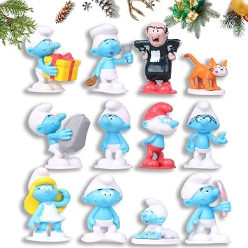 Figures, Figures Decoration, Cake Decoration Blue Figures Set