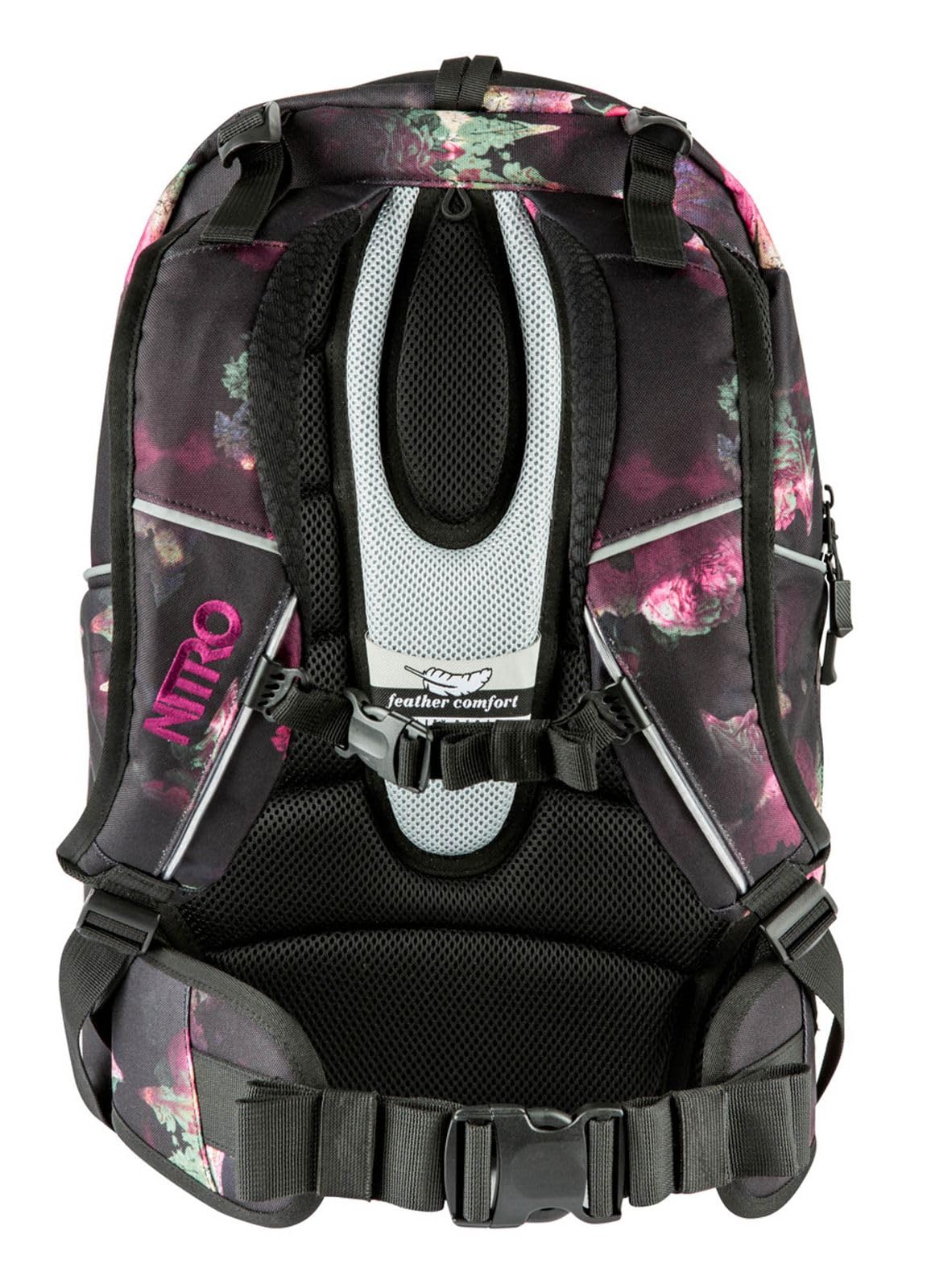 Nitro Superhero Schulrucksack, Rucksack, abnehmbarer Hüftgurt, robuste Bodenplatte, Thermotasche