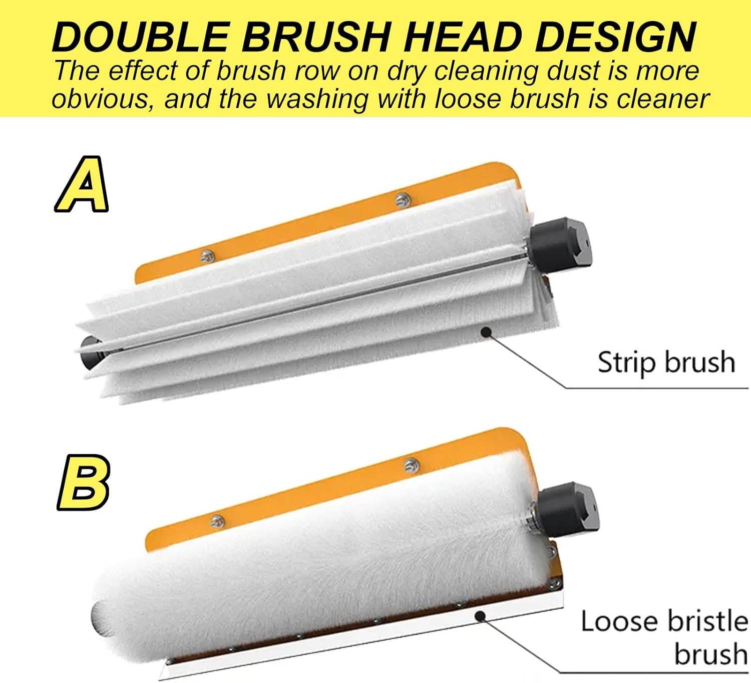 Electric Solar Panel Cleaning Brush 25Ft Long Handle Window Cleaner Tool,60Cm Wide Brush Head Design,Pure Copper Brushless Motor,A-DualUse