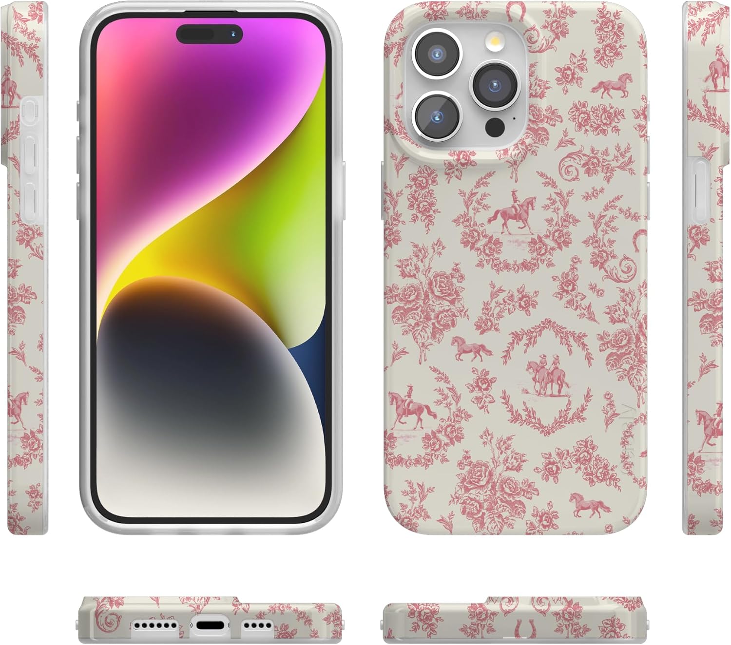 Casely iPhone 15 Pro Case | Western Bloom | Jenna Palek x Casely | Compatible with MagSafe | Classic Ultra Slim Design