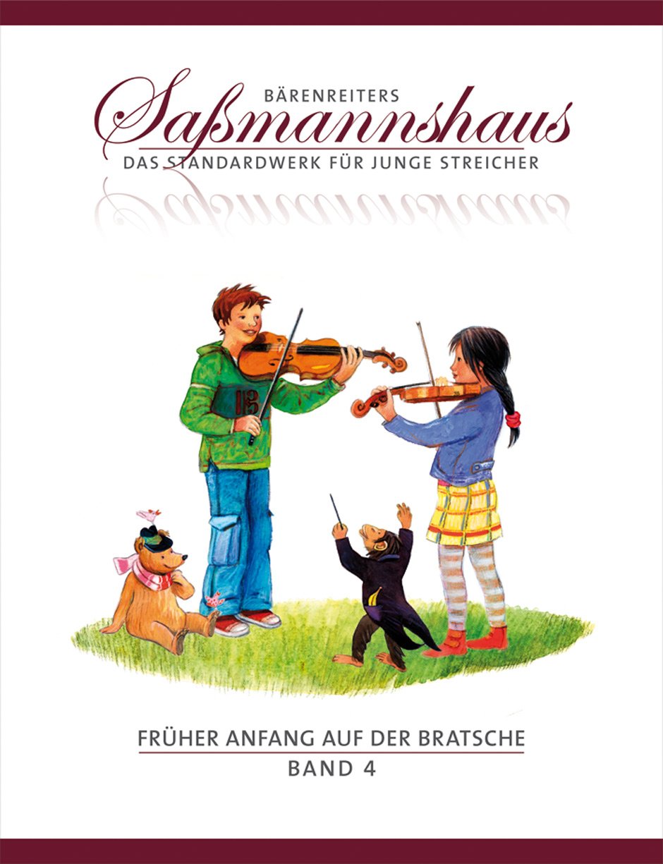 Früher Anfang auf der Bratsche Band 3 + 4 | Eine Bratschenschule für Kinder | Saßmannshaus | BA09683 + BA09684 | Bärenreiter Verlag | ISMN 9790006536375 + 9790006536382 | Soundman Kolophonium