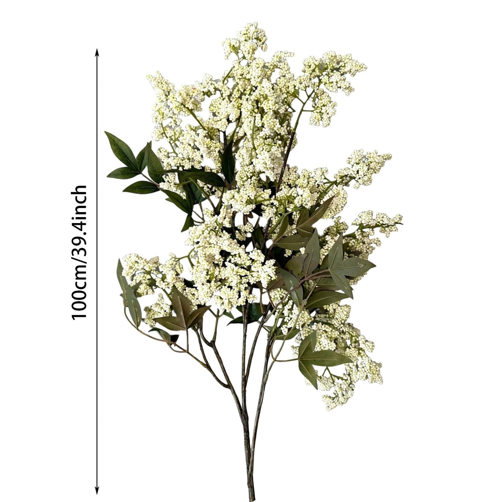 Generisch Künstliche Nandina-Beerenzweige 6er-Set, 40 cm, Violett