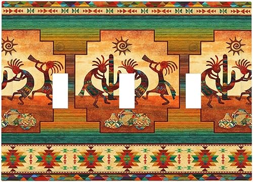 Miniatura 52 de 70s Retro Sun 1 Gang Outlet Covers Dúplex Receptáculo Hippie Hongo Placa de pared Decorativa Boho Sol Sunrise placa frontal Placa de interruptor