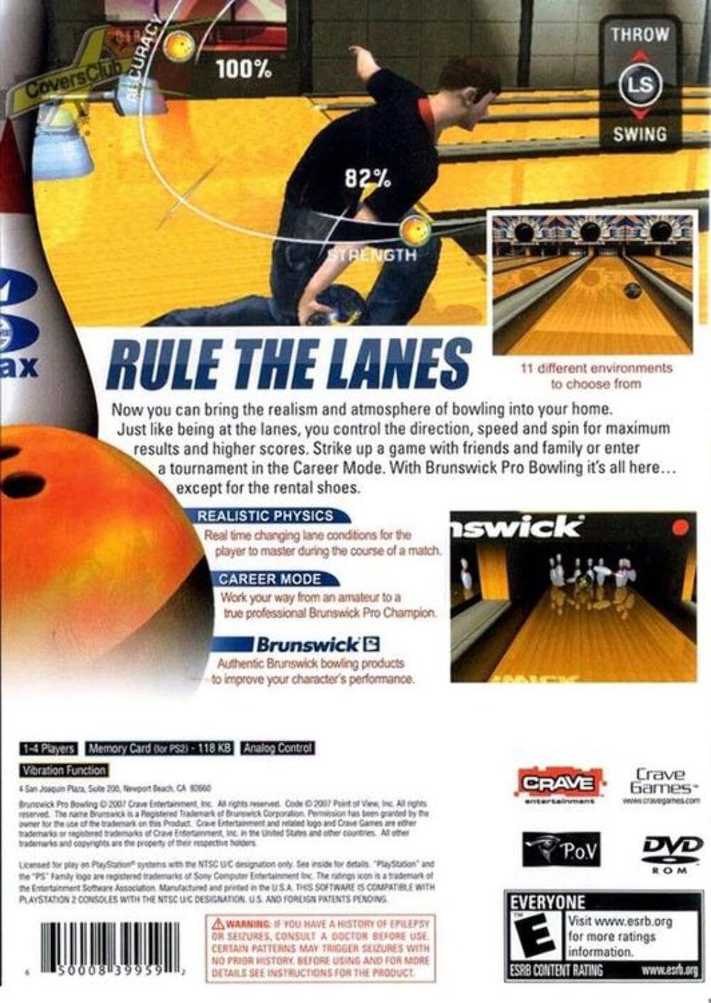 【中古】「非常に良い」Brunswick Pro Bowling Amazon.com: Brunswick Pro Bowling - PlayStation 2 : Video Games