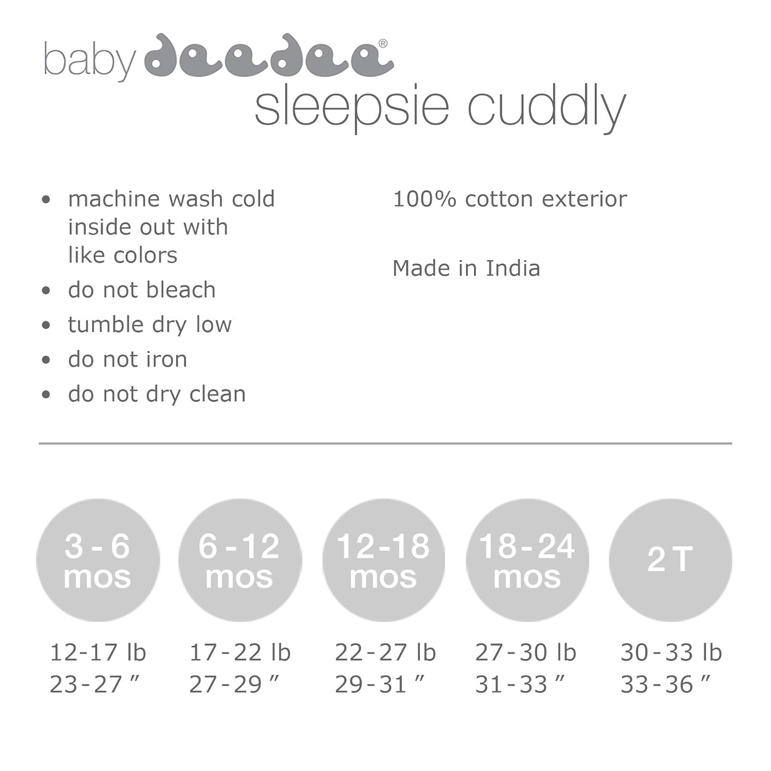 baby deedee Sleepsie Cuddly Warm Footie Pajama, Navy, 18-24 Months : Everything Else