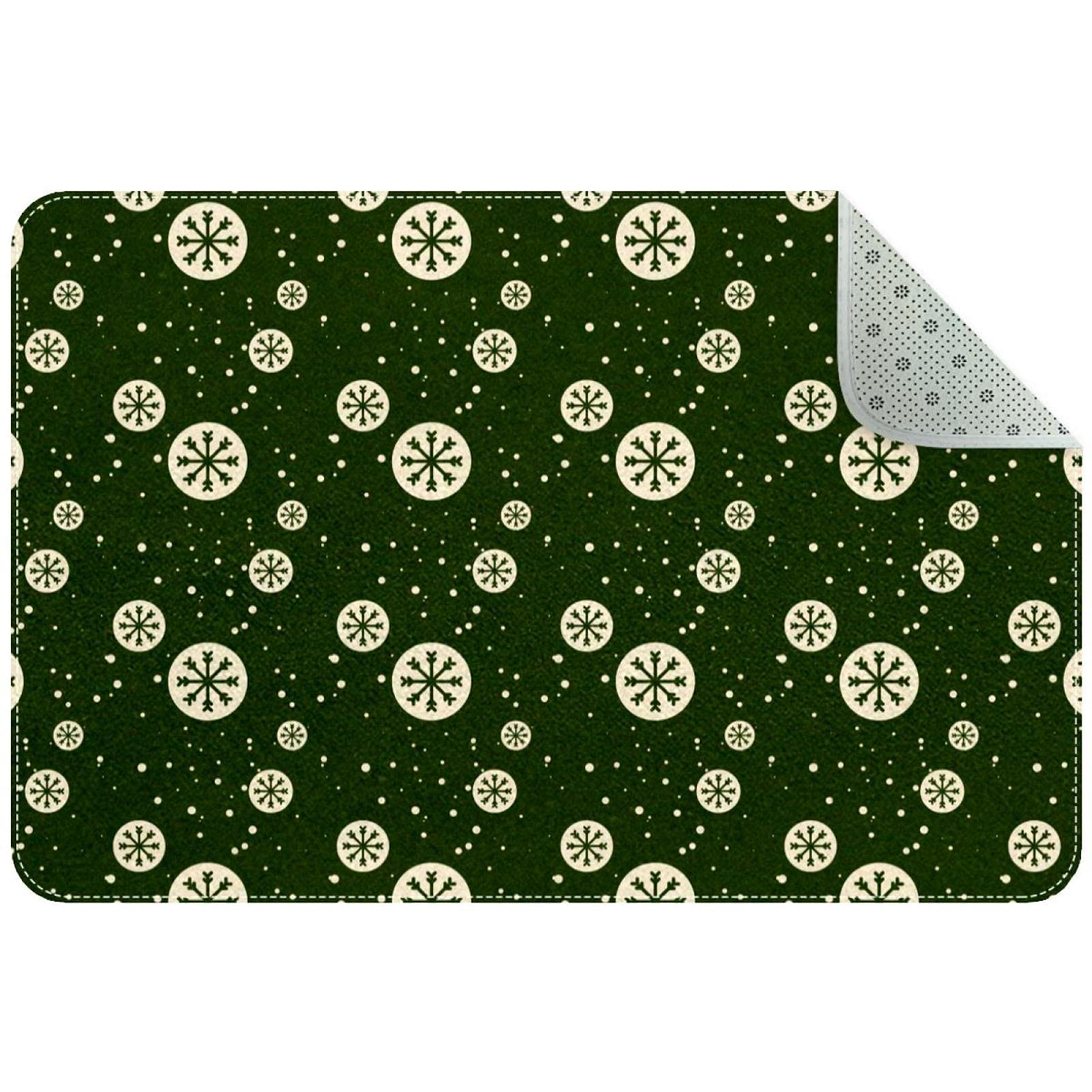 Paillasson de Noël lavable pour éviter les traces de boue dans l'entrée