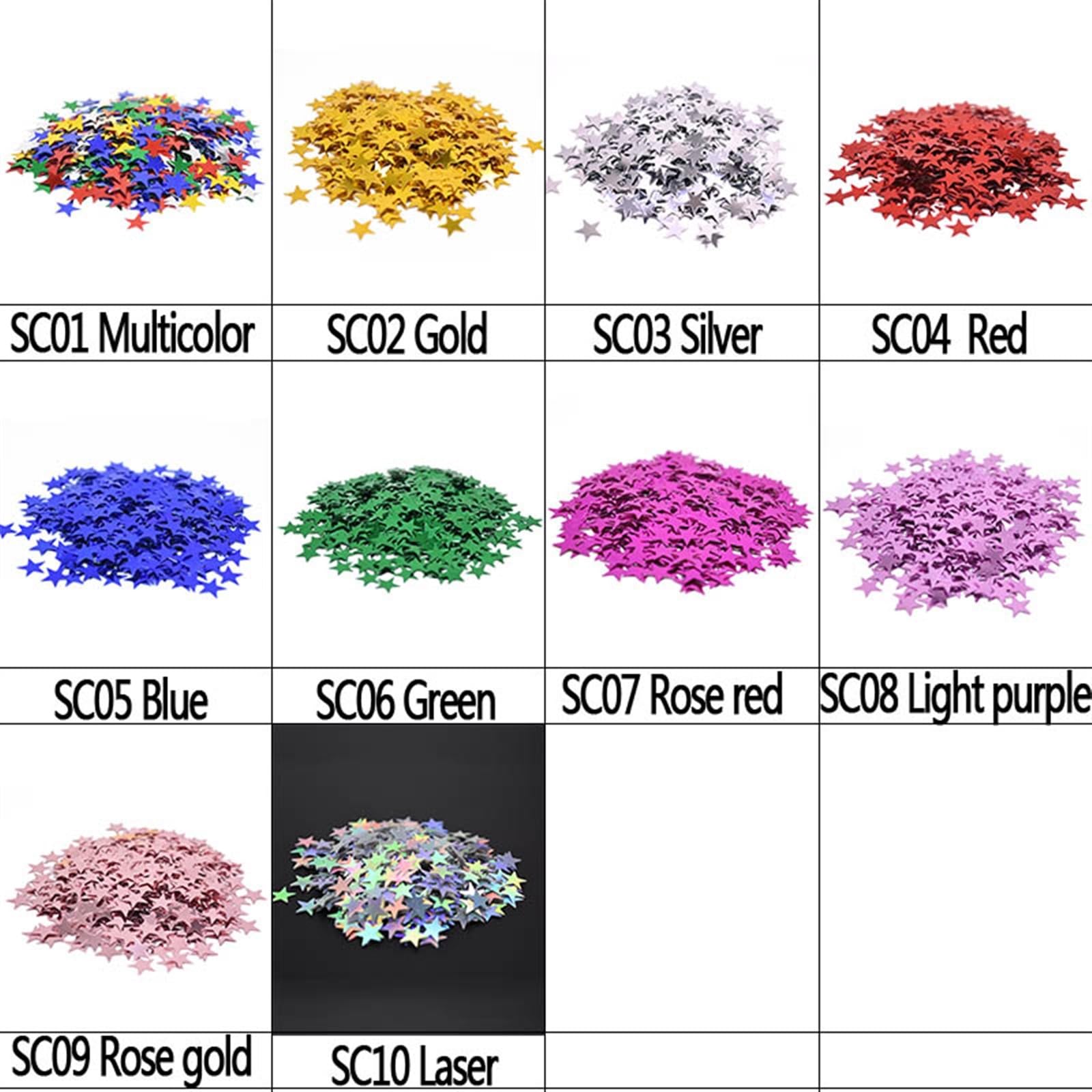 Konfetti Mit Silbernen Sternen – Glitzernde Streusel Für Party, Hochzeit, Geburtstag (45 G, Ca. 1100 Stück)
