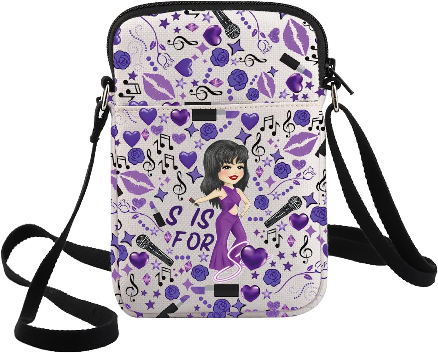 Como La Flor Crossbody Bag Latin Singer Album Fans Gift S Is For Shoulder Bag Music Spanish Singer Lyric Merchandise